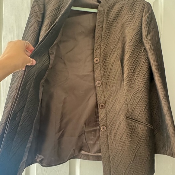 Giorgio Armani Brown Textured Jacket - Picture 9 of 9